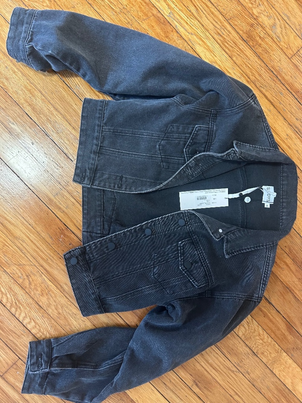 Revolve black denim jacket